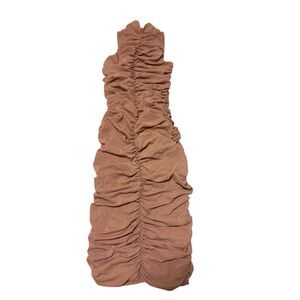 House of CB Bodycon ruched high neck mesh dress - EUC